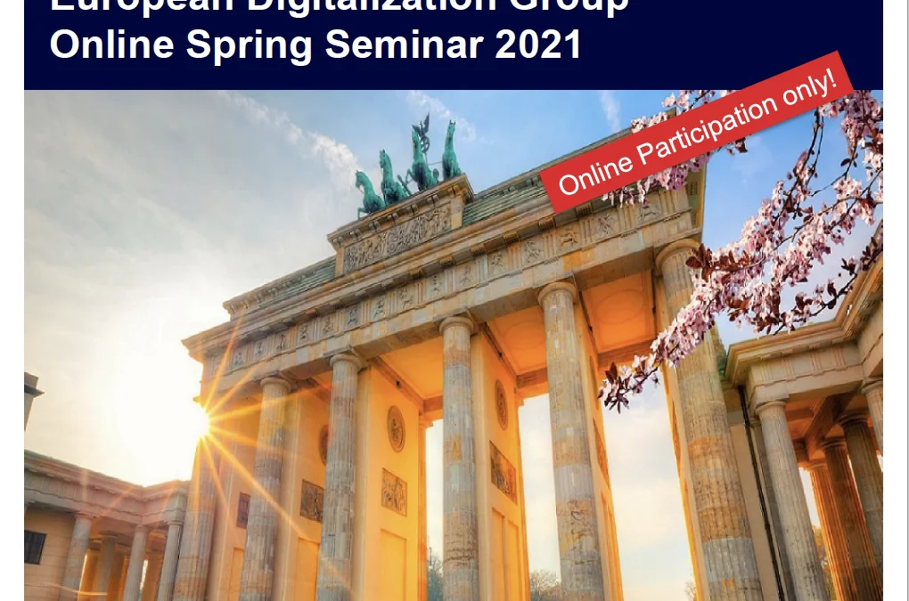 EFL European Digitalisation Group (EDG) Online Spring Seminar 2021